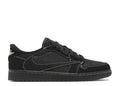 Travis Scott x Jordan 1 Retro Low OG SP 'Black Phantom' – черни маратонки с уникални детайли, страничен изглед